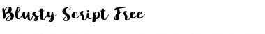 Blusty Script Free Regular