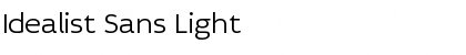 Idealist Sans Light Font