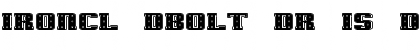 IronCladBoltedRaised SW Font