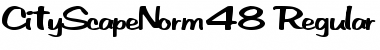 CityScapeNorm48 Regular Font