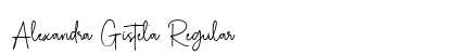 Alexandra Gistela Regular font free download