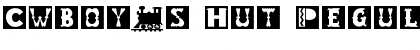 Cwboy's Hut Regular Font
