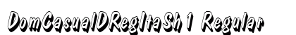 DomCasualDRegItaSh1 Regular Font Preview