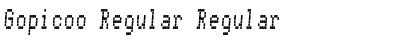 Gopicoo Regular Regular Font