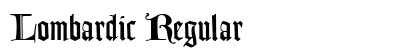 Lombardic Regular font free download