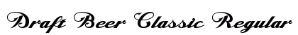 Draft Beer Classic Regular font free download