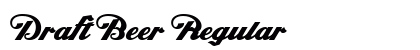 Draft Beer Regular Font Preview