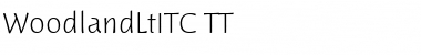 WoodlandLtITC TT Regular Font