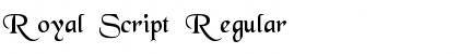 Royal Script Regular Font