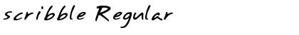scribble Regular Font