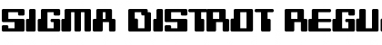 Sigma Distrot Regular Font