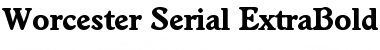 Worcester-Serial-ExtraBold Regular Font