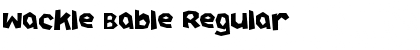 Wackle Bable Regular Font