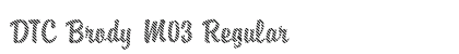 DTC Brody M03 Regular Font Preview