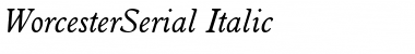 WorcesterSerial Font