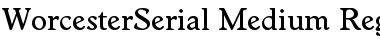 WorcesterSerial-Medium Regular Font