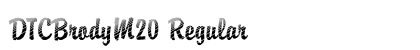 DTCBrodyM20 Regular font free download