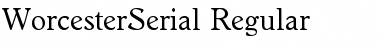 WorcesterSerial Regular Font