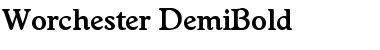 Worchester-DemiBold Regular Font