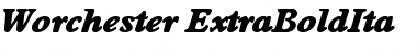 Download Worchester-ExtraBoldIta Font