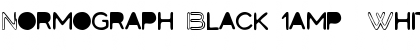 Download Normograph Black & White Font