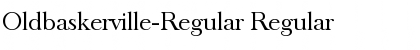 Oldbaskerville-Regular Regular Font