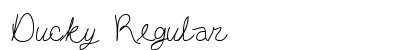 Ducky Regular Font Ducky Regular Font Preview