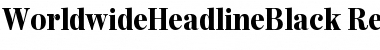 WorldwideHeadlineBlack Regular Font