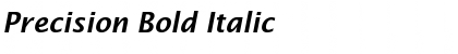 Precision Bold Italic Font