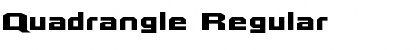 Quadrangle Regular Font