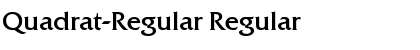 Quadrat-Regular Font