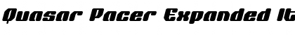 Quasar Pacer Expanded Italic Font