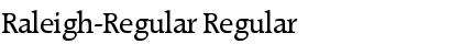 Raleigh-Regular Font