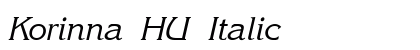 Korinna HU Italic font free download