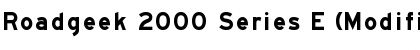 Roadgeek 2000 Series E (Modified) Regular Font