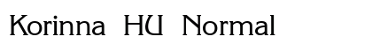 Korinna HU Normal font free download