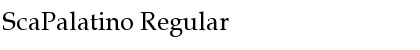 ScaPalatino Regular Font