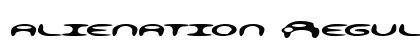 alienation Regular font free download