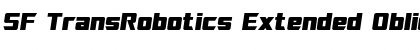 SF TransRobotics Extended Oblique Font