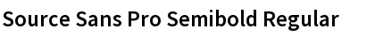 Source Sans Pro Semibold Regular