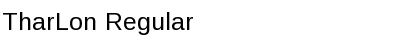 TharLon Regular Font