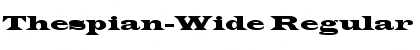 Thespian-Wide Regular Font