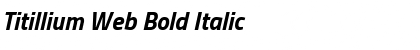 Titillium Web Bold Italic