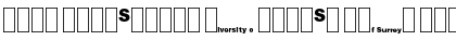Unis University of Surrey Logo Normal Font