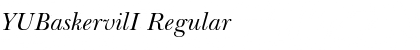 YUBaskervilI Font
