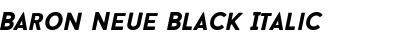 Baron Neue Black Italic Font