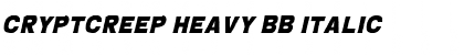 CryptCreep Heavy BB Italic