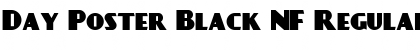 Day Poster Black NF Regular Font