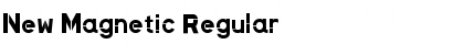 New Magnetic Regular Font