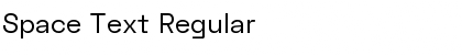 Space Text Regular Font